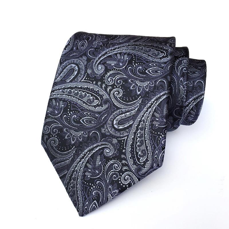 Luxury 8CM Mens Tie Necktie Floral Paisley Ties For Man Groom Jacquard Woven Neck Tie For Business Wedding Party