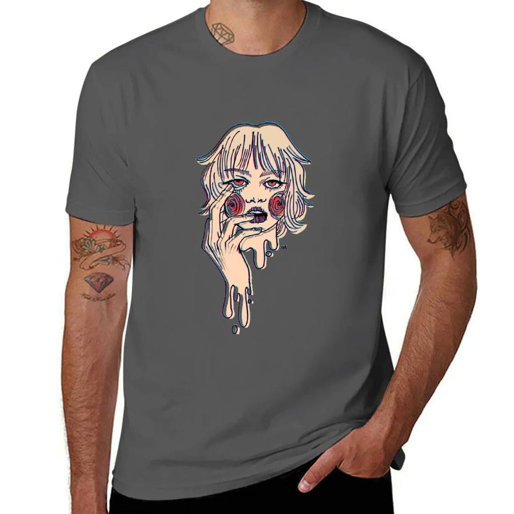 Drippy Mess T-Shirt Plain Valentines Boutique Clothes Summer Top Mens Funny T Shirts