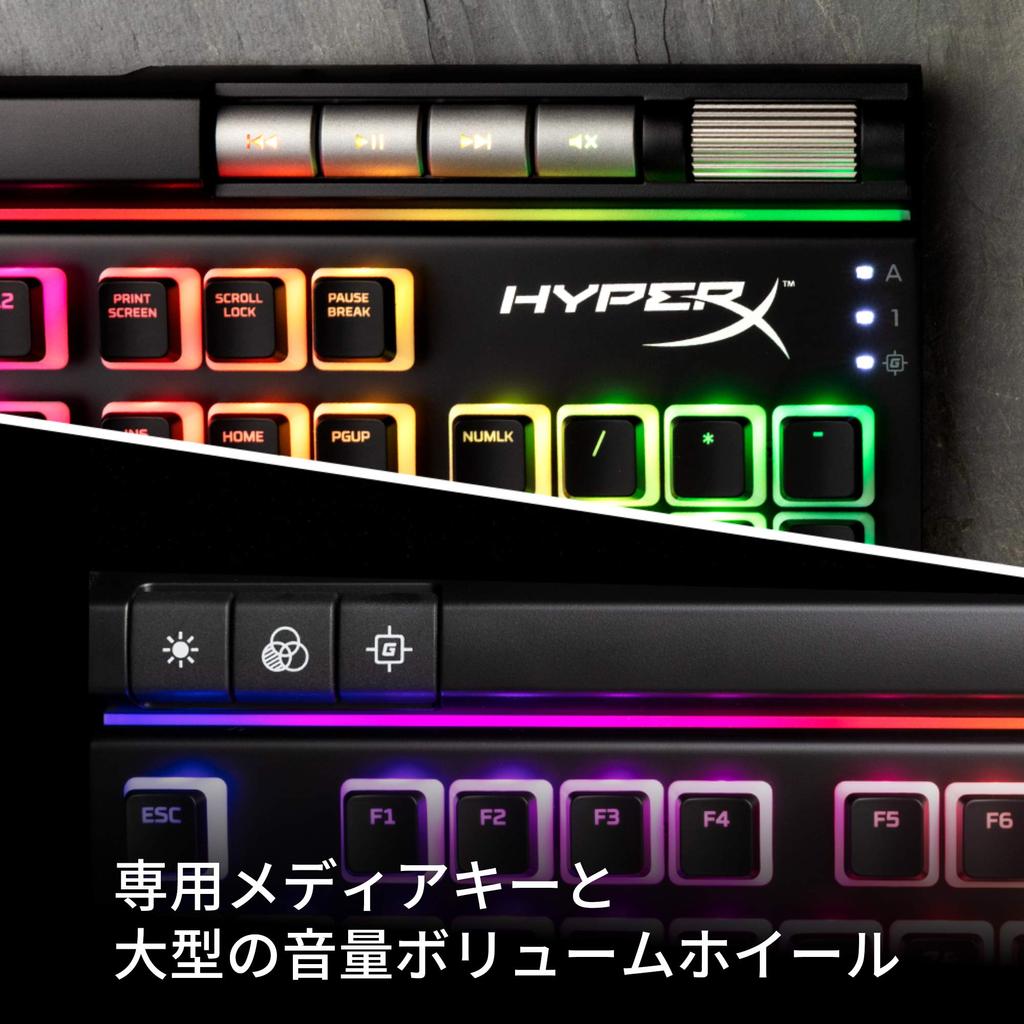 HyperX Alloy Elite 2 Gaming Keyboard HyperX Mechanical Switch Red Axis For Gamers USB Charging Port LED Backlight 2 Year Warranty HKBE2X-1X-US/G
