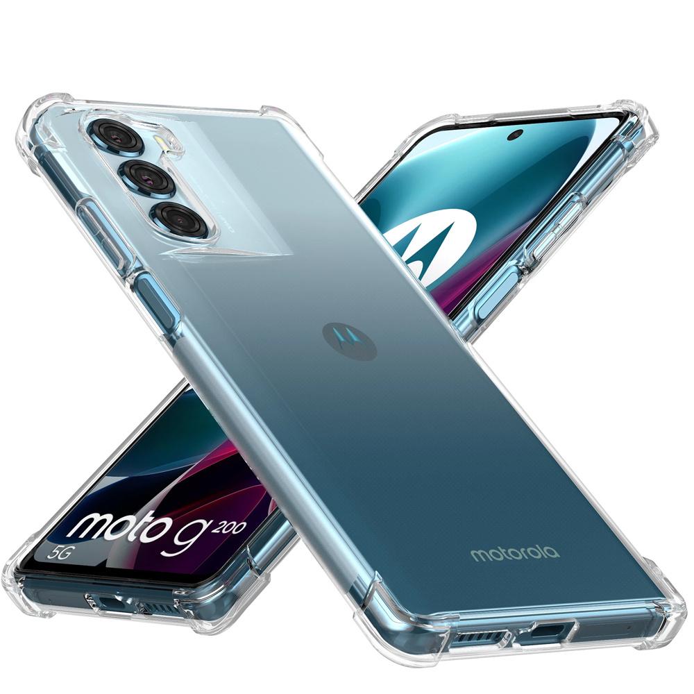 Case for Motorola Moto G200 5G, Dropproof, Transparent