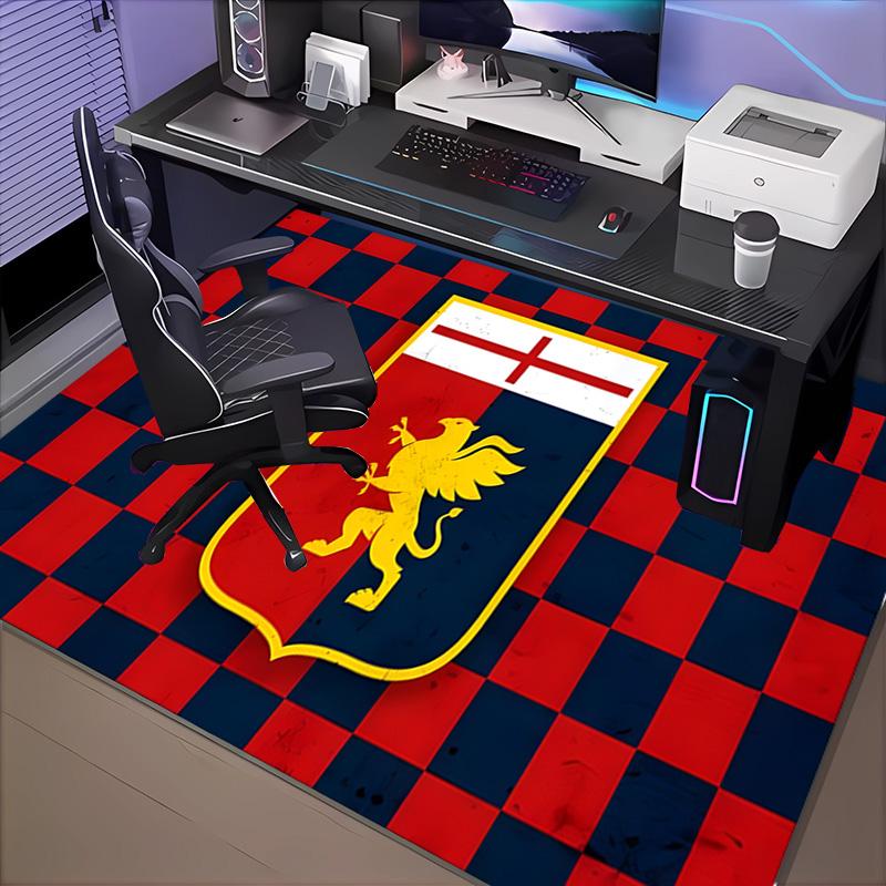 1PC Lion Shield Genoa Floor Mat for Living Room, Game Rooms, Office, Bedroom, Office Floor Mat Playful Design, Christmas Fan Gifts