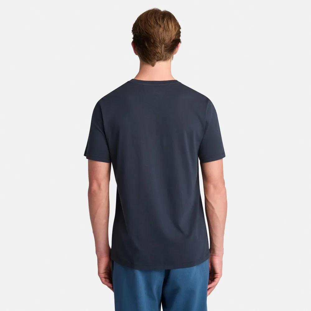 Timberland Urban Outdoor Breathable Crew Neck Short Sleeve T-Shirt Unisex Tops Deep-Blue A2PW3-Z02