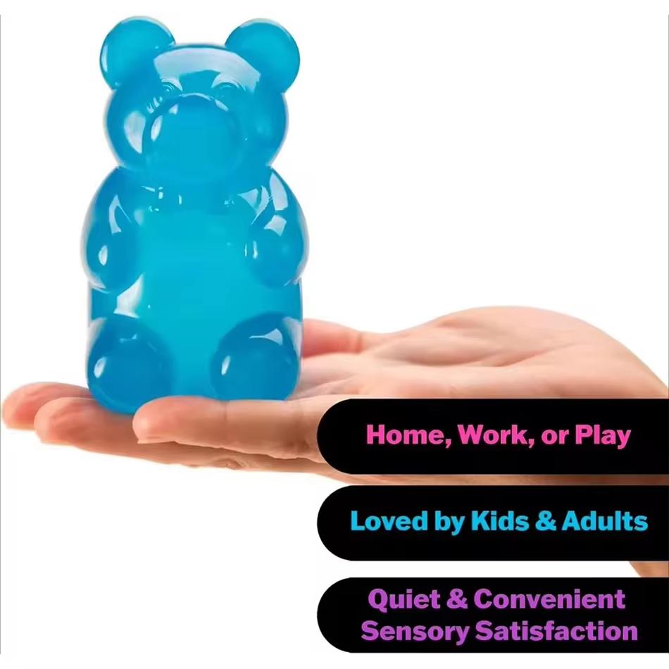 1-5Pcs Cute Bear Nee Maltose Squeeze Toy Dough Colorful Sensory Toy Creative New Item Desk Decoration Stress Relief Doll