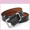 Vintage Leather Belt For Women With Alloy Buckle And Casual Style For Denim Pants Wear