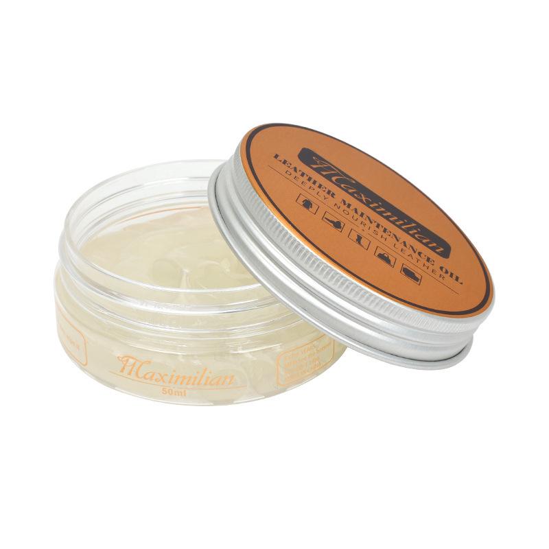 Schuhputz- & Bürstenset für Lederschuhe - Farblos & Schwarze Ölpflege