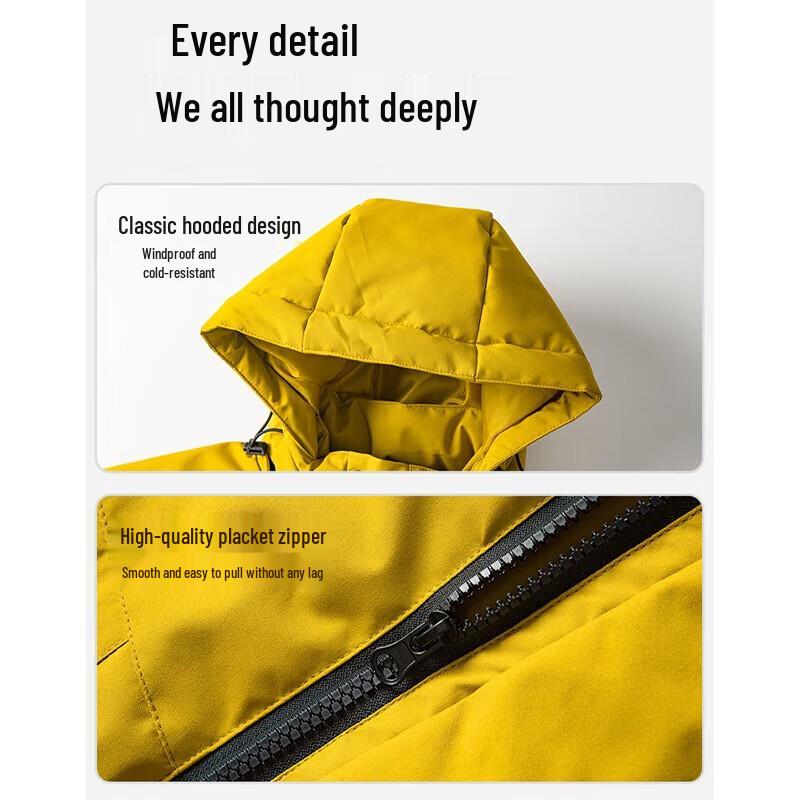 Mark Fairwhale Men's Outdoor Hooded Warm Jacket