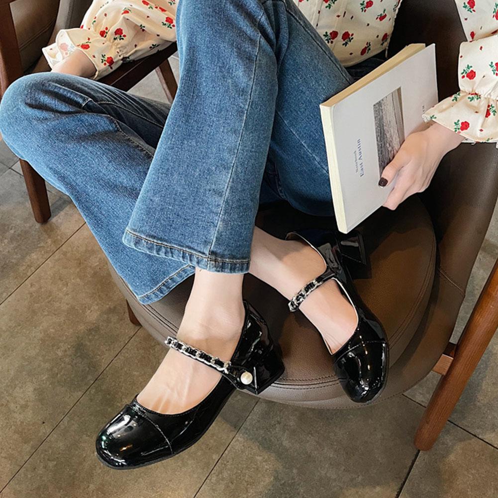 Pantofi Mary Jane noi pentru femei, pantofi cu toc, primăvară-vară, drăguți, pentru agrement, încălțăminte de nuntă la modă
