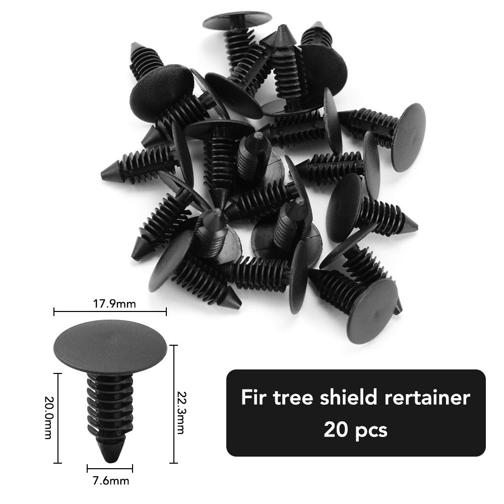 6 Size 100pcs Auto Fastener Clip Mixed Fastener Kit for Peugeot 206 207 208 307 308 407 408 2008 for Citroen C4 C5 C3 C4L