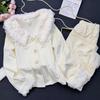2025 Velvet Island Pajamas for Women: Fluffy, Warm Long-Sleeve and Pants, Sweet Girly Style, Indoor/Outdoor Wear