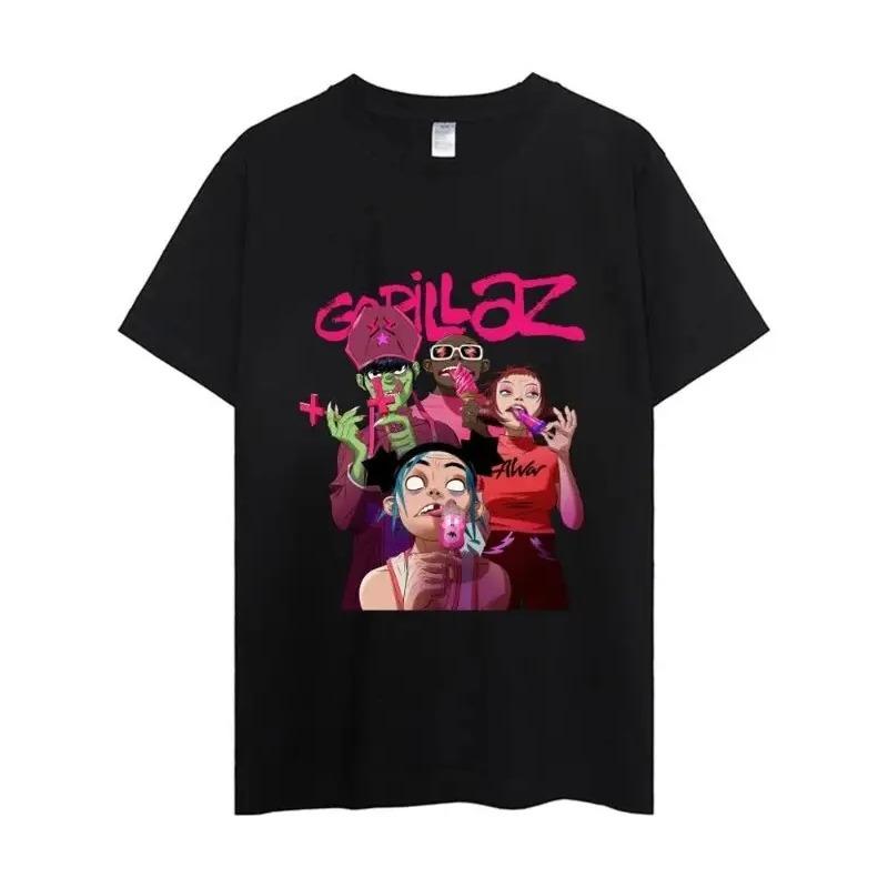 Женская футболка Gorillaz, Парная одежда, Ма S разноцветный