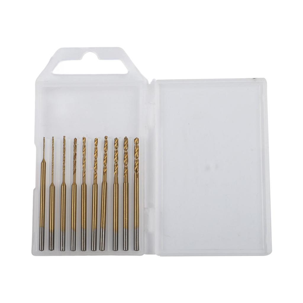 Small and Mighty Engraving Drill Bit Set 10Pcs HSS for Resin Walnut Amber