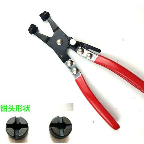 Car Tube Clamp Long Automotive Hose Clamp Pliers Straight Throat Tube Bundle Clamp Removal Tool Straight Smooth Handle Plier