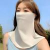 Sun Protection Guard Quick-Dry Fabric Ice Silk Face Guard with Breathable Mesh Cooling Fabric Extended Neck Gaiter Face Guard