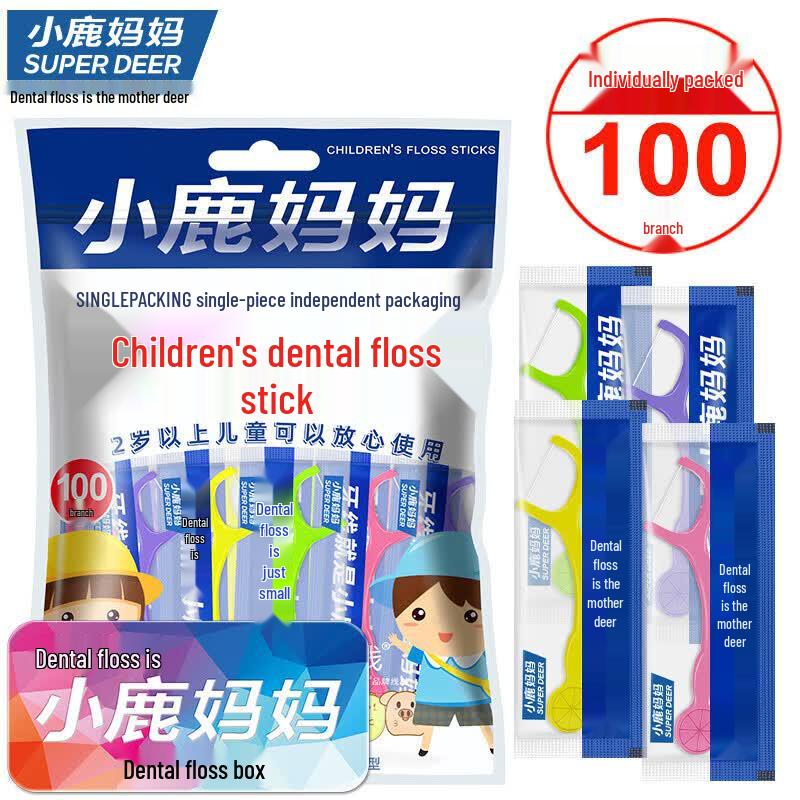 FAWNMUM Children s Fruit-flavored Dental Floss