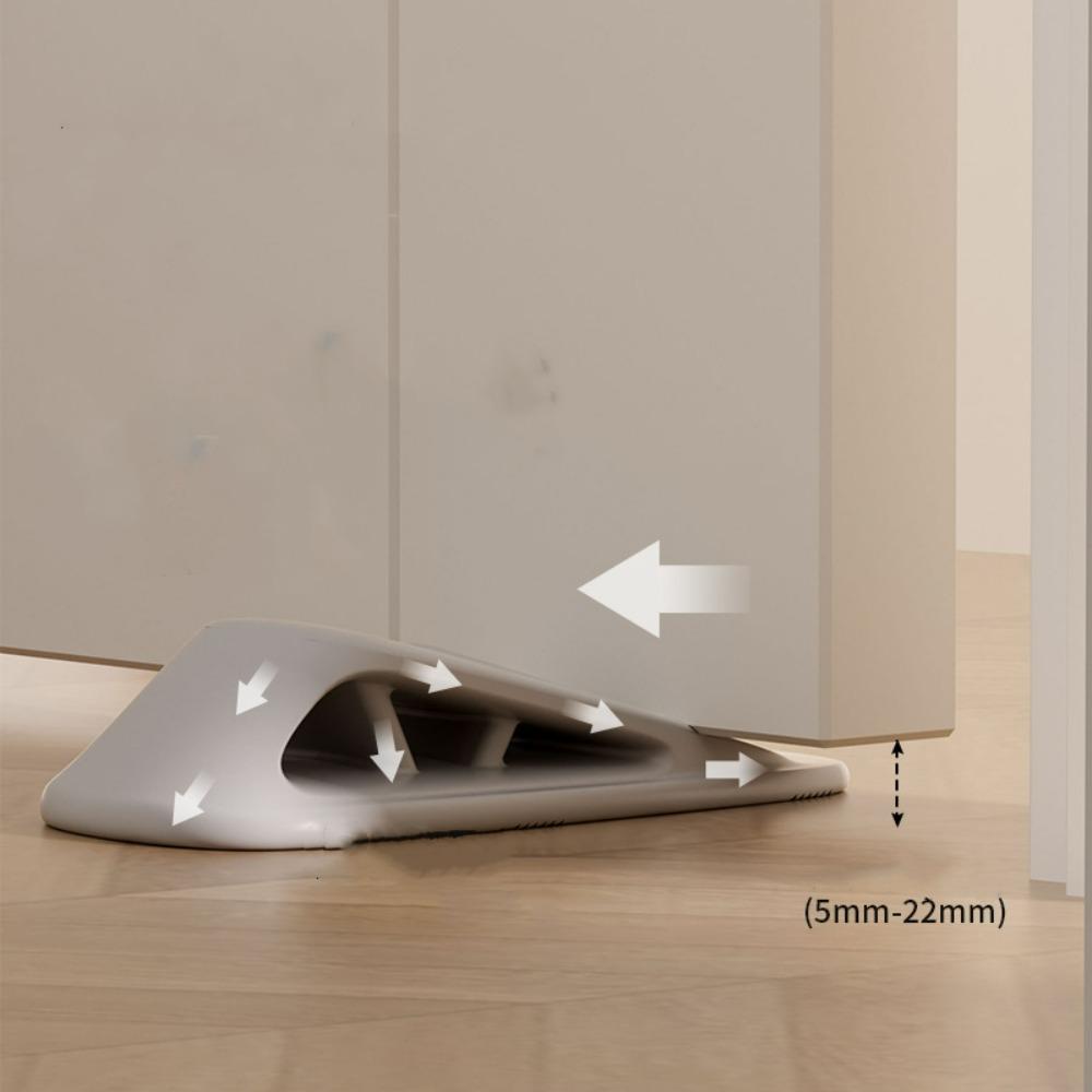 New Silicone Under Door Draft Stopper Wedge Anti-collision Door Stopper Home Office Non Perforated Buffer Door Rear Retainer