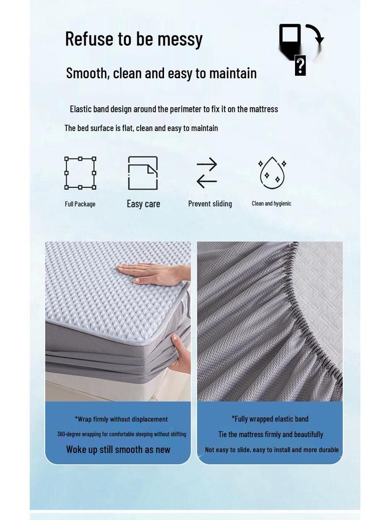 Class A Ice Silk Cooling Mat for Mother-Baby - Summer Bestseller, Washable, Fitted Sheet Design