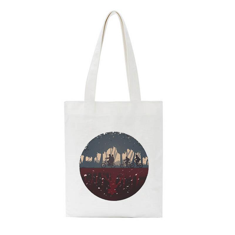 Ladies Handbags Canvas Tote Bag Shopping Travel Eco Reusable Shoulder Shopper Bags Women Simple Package Student School Book Bags