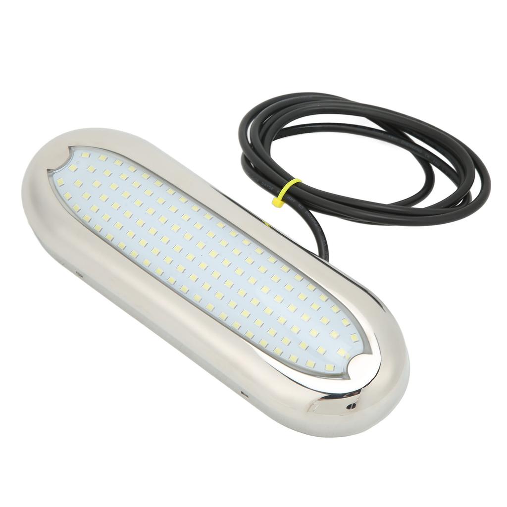 12VDC Boat Underwater Light 120 LED Bright Light IP68 Waterproof Rust Proof for Ships Yachts Motorboats