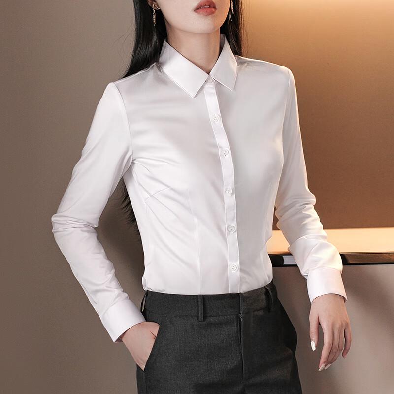 Kashaye Премиум Бамбуковое Волокно Негладящаяся Рубашка с Длинным Рукавом Формальная L