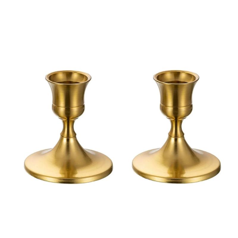 Vintage Elegante Metall-Tischkerzenhalter für Hochzeit, Jahrestag, Zuhause, Hotel, Kirche, Kerzenständer-Dekoration