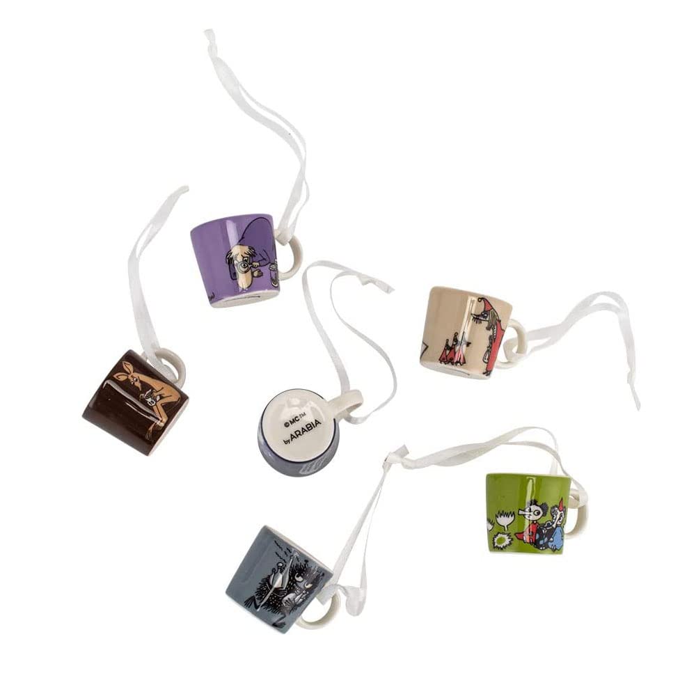 Arabia MOOMIN Classic 2 Set of and Dishwasher Safe 1055268 Mugs, 12ml, 6, Microwave, Oven, (Officially Imported)
