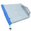 Outdoor Camping Netz Aufbewahrungstasche Tragbarer Kordelzug Reiseflasche Werkzeug AufbewahrungstascheL Blauer Rand