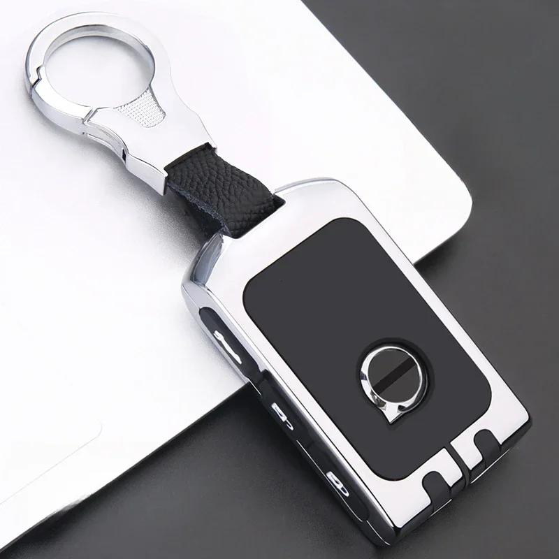 Car Zinc Alloy Key Case Holder Cover Shell For Volvo XC40 XC60 S90 XC90 V90 2017 2018 T5 T6 T8 Fob Smart Key Protection Bag