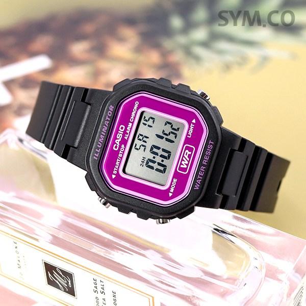 Casio Women's Square Colorful Student Casual Fashion Wristwatch