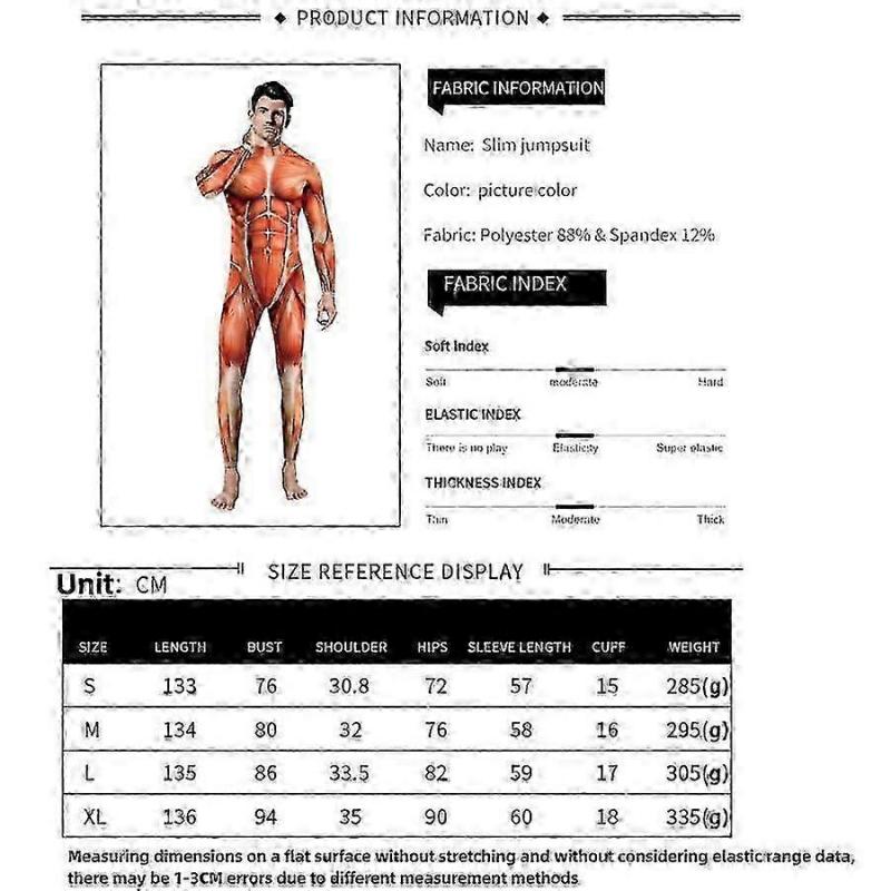 Halloween Cosplay Kostüme Anzug Mode 3D Muskeldefinition Hautdruck Herrenkostüm Jumpsuit Sexy Bodysuits