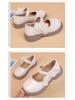 Girls' Pearl Bow Princess Shoes - Spring/Autumn Fashionable Leather, Korean & British Style, Casual & Performance Wear