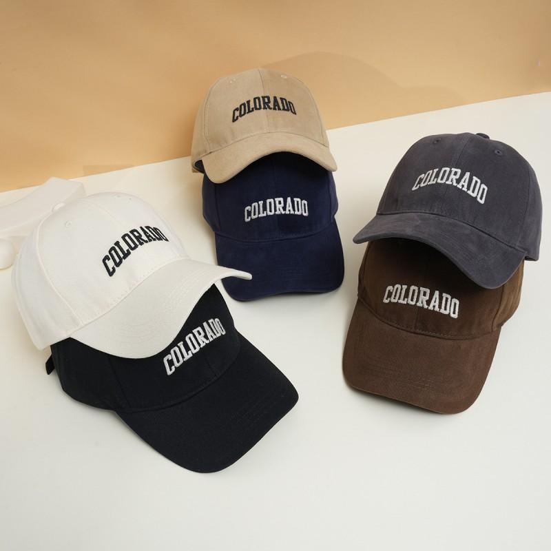 Soft Fuzzy Letter Embroidered Baseball Cap Men Women Curved Brim Sun Hat Adjustable Fit All Season Wear