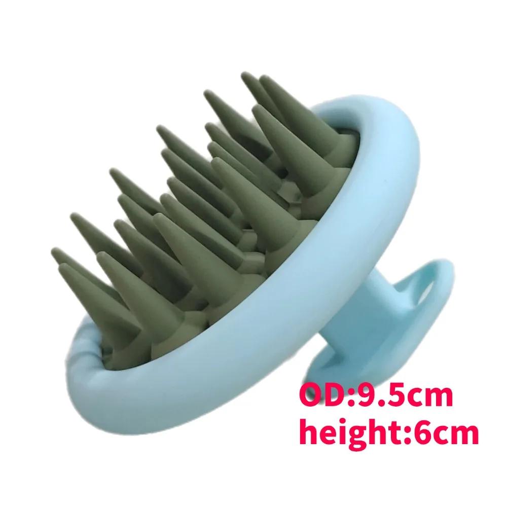 Silicone Shampoo Brush Hair Massager body scrubber Head Scalp Massage Comb Body Massage scrubber Bath Salon Hairdressing Tools