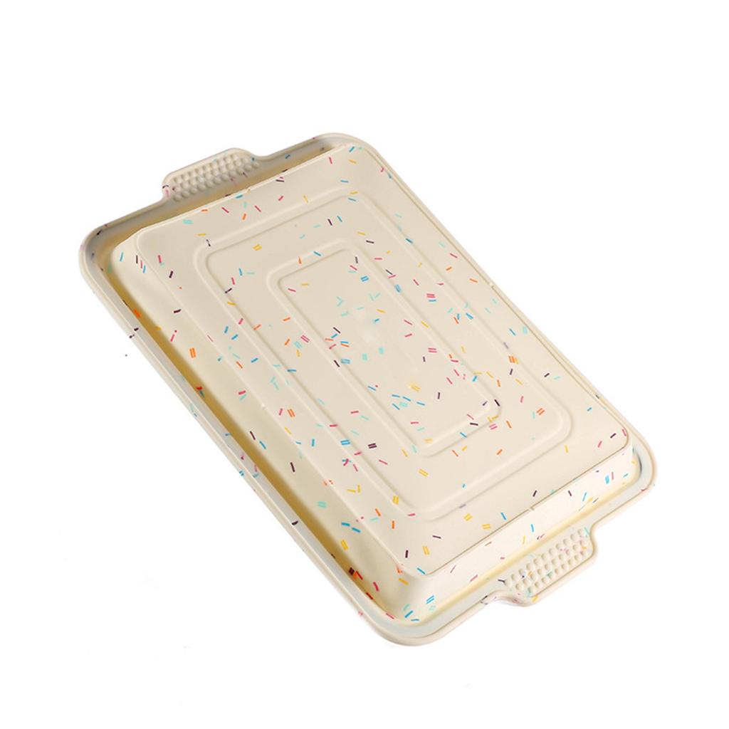 Rectangle Bread Non-stick Baking Cake Mold Tray Silicone Pan Bakeware DIY Tool