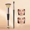 3 Makeup Brushes Combined Tongue Foundation Brush Loose Powder Brush Marble Pattern Mask Brush Silicone Head Tool Now