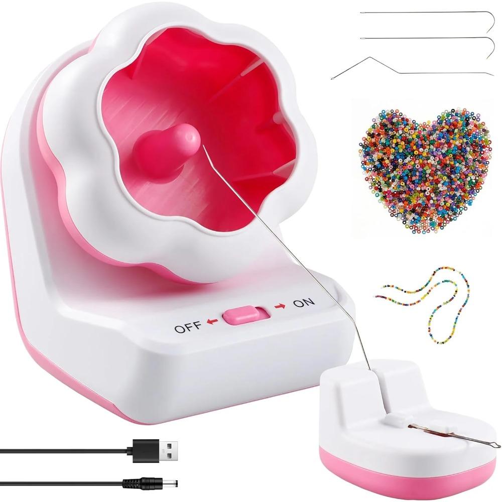 Clay bead spinner, electric bead spinner, automatic clay bead spinner with 2 needles