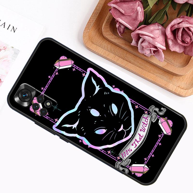 Death Tarot Cat Case For Xiaomi Redmi Note 9 10 11 12 13 14 Pro 9S 10S 11S 12S Redmi 14C 13C 10C 12C Cover