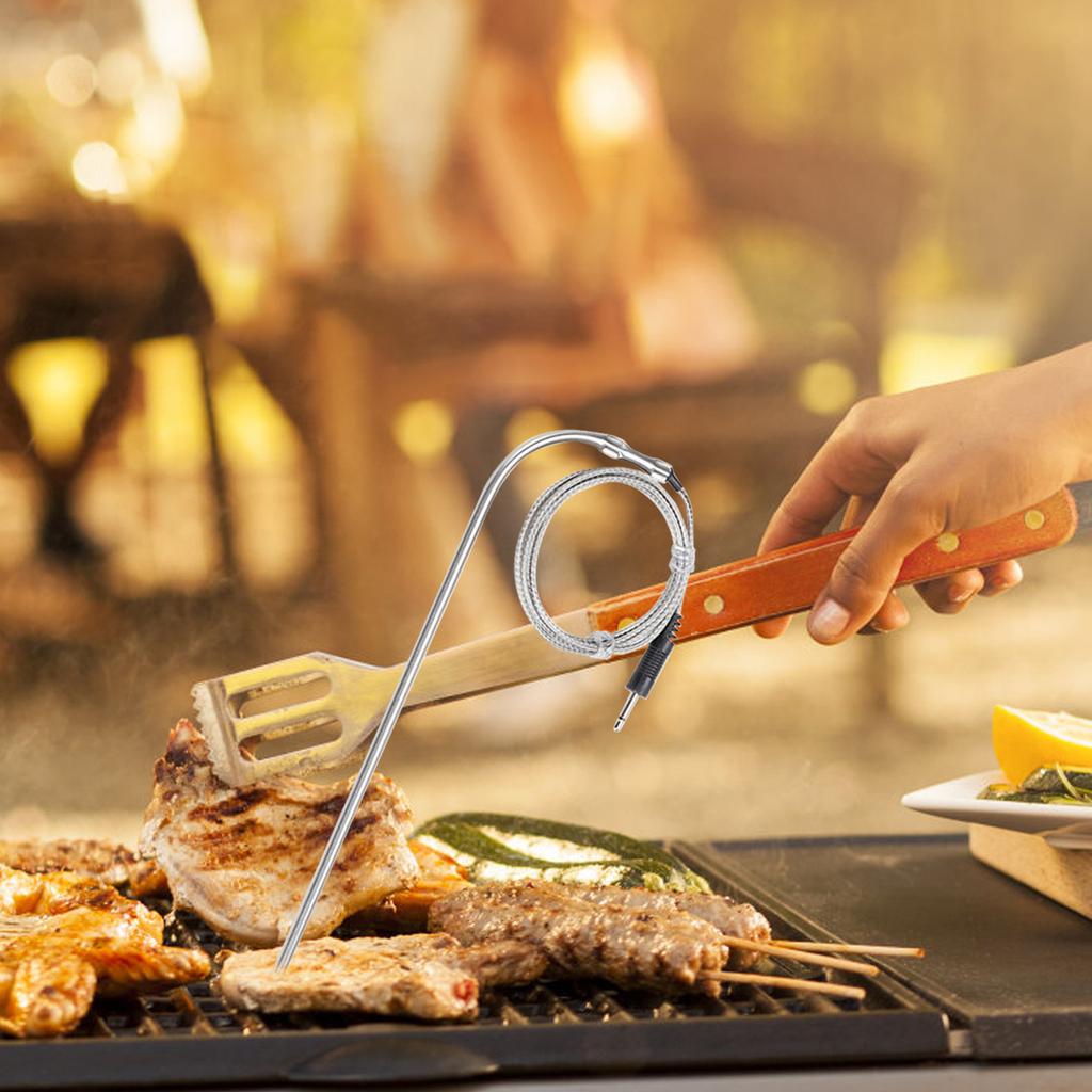 Fleischsonde für Pelletgrills/Smoker, 3,9-mm-Steckersonde mit hoher Genauigkeit