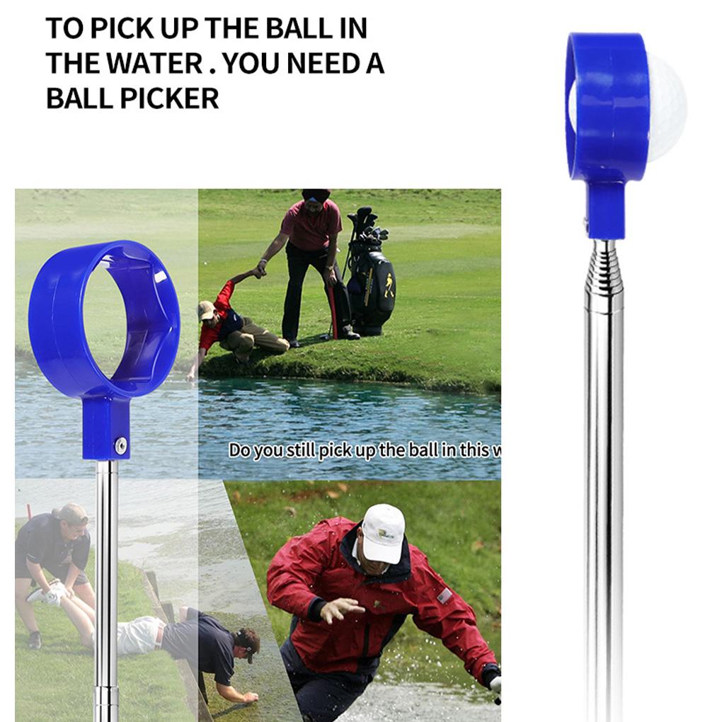 Golfs Ball Retriever Telescopic Balls Picker 6/9 Ft Grabber Scoop Nylon Cup Extendable Training Aids for Water