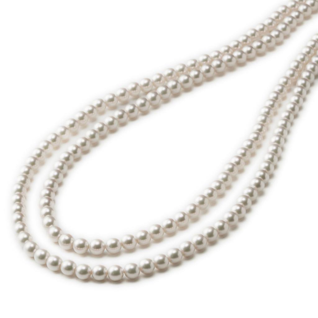 artificial pearls with a beautiful shine that is not inferior to real Masterful pearl necklace for formal occasions Long Wedding Formal Long pearl