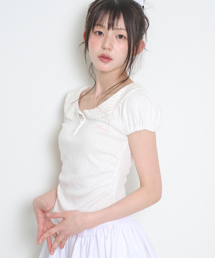 ILLIGO Petit Puff Collared Tee White