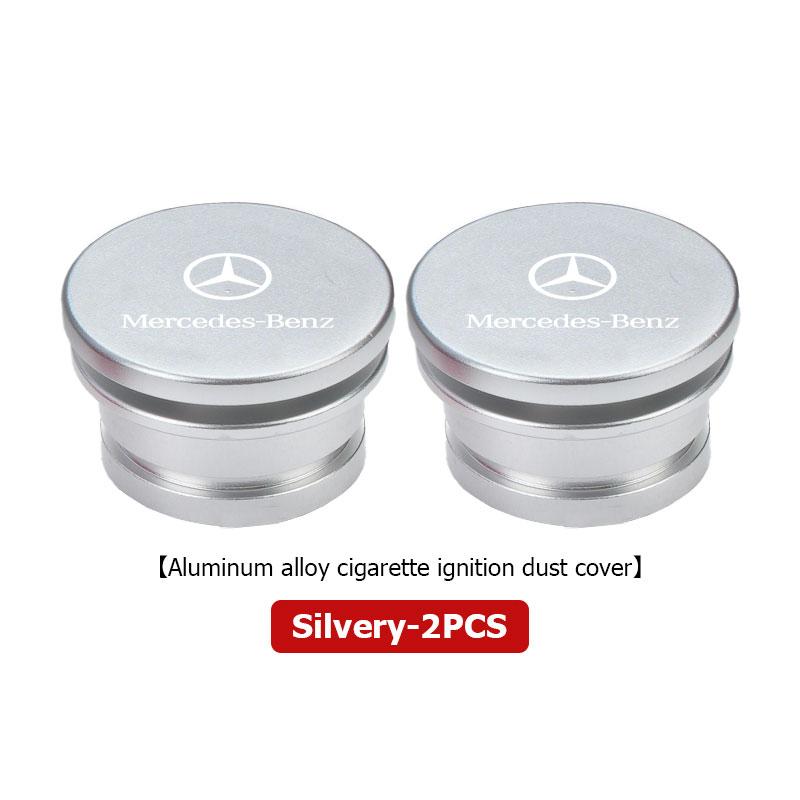 BKS2 Car Cigarette Lighter Dust Cap Aluminum Alloy Auto Accessories For Mercedes Benz AMG A C E S G Class W201 W210 W108 W204 W205