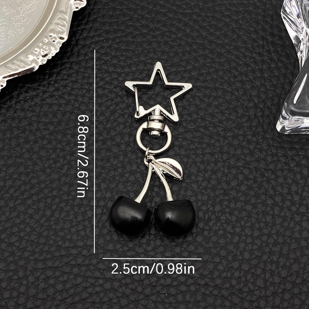 Cherry Keychain Drip Oil Alloy Pendant Bag Charm Gift