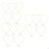 5 Metal Floral Hoop Garland Frame with Wooden Card Holders