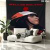 Arazzo da Parete con Nome Personalizzato Billie Eilish Appeso Estetico alla Parete Coperta in Tessuto Stampato Arazzi Decorativi per Camera da Letto Soggiorno Decorazioni per la Casa