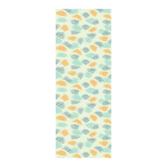 Hamamonyo Tenugui Towel - Kasumi Seigaiha Pattern, 100% Cotton, Approx. 34cm x 90cm