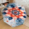 1pc Flower Painting Automatic Open/Close Umbrella Compact Folding Umbrella with 8-Rib Shaft for Women/Men, Elegant Birthday1304S