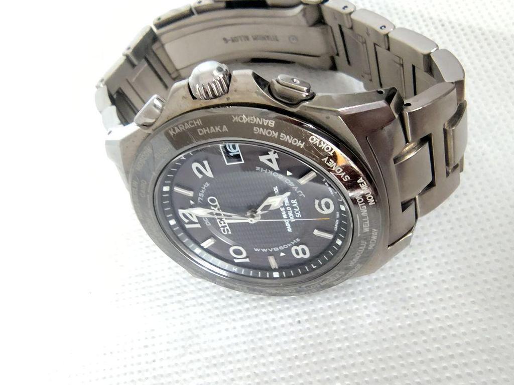 [USED] Rare Seiko Brightz Titanium Radio Solar Watch 7B25-0AC0