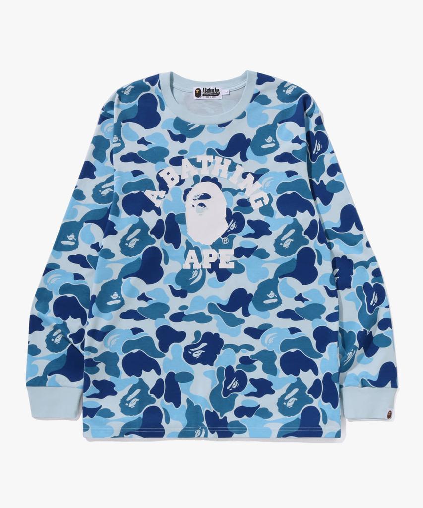 Beipeu Abc Camo College Long Sleeve T-Shirt (M) Blue