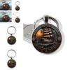 Artistic Zinc Alloy Keychain With Sunset Boat Pattern For Friends And Colleagues