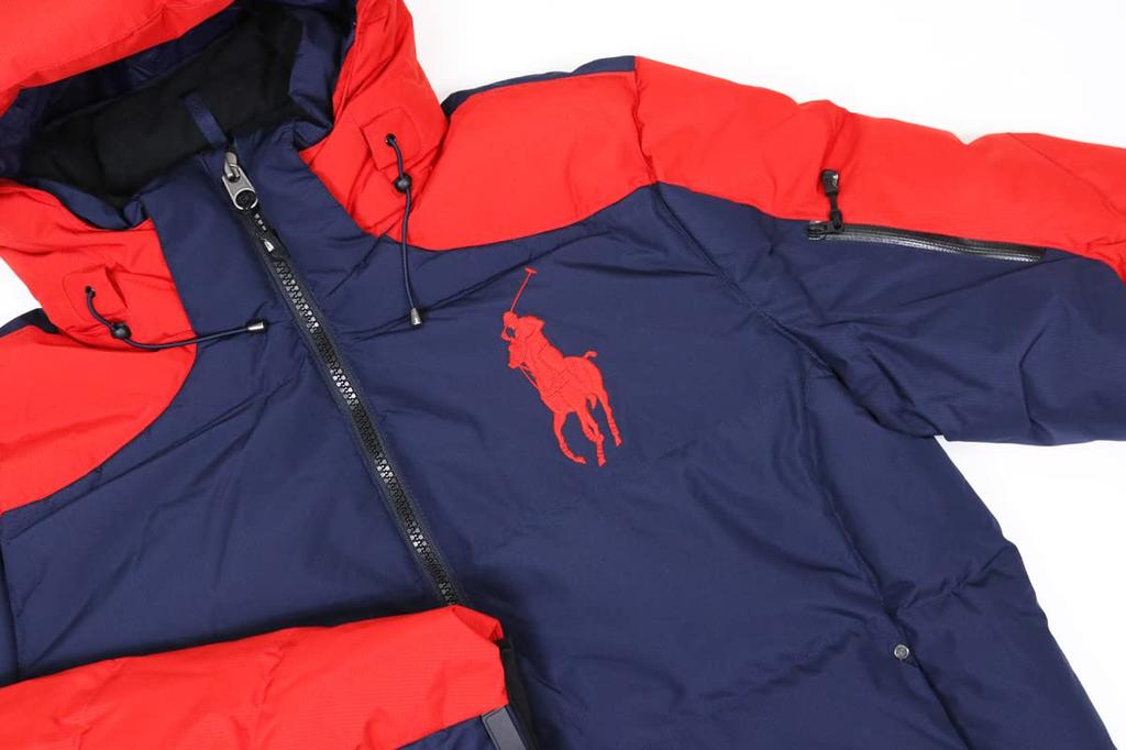 POLO RALPH LAUREN Big Pony Ripstop Parka Daunenjacke Herren 0101969-L-REDNAVY [Gebraucht]